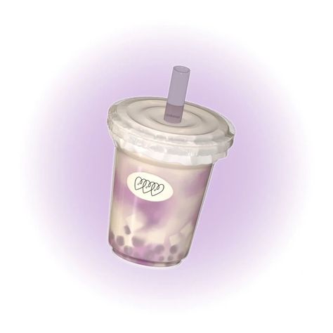 Food Icon Png, Taro Bubble Tea, Purple Png, Girly Graphics, Pretty Logo, Purple Food, Flower Icons, Cute Food Drawings, Purple Themes