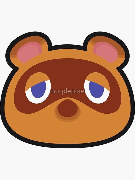 Tom nook head Animal Crossing Tom Nook, Clay Kawaii, Tom Nook, Polymer Clay Kawaii, Animal Crossing Characters, Sticker Material, Face Painting, Cartoon Drawings, Animal Crossing