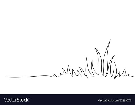 Grass Line Art, Draw Dragonfly, Grass Tattoo, Grass Graphic, Grass Drawing, Grass Vector, Sticker Making, Wild Grass, Drawing Vector