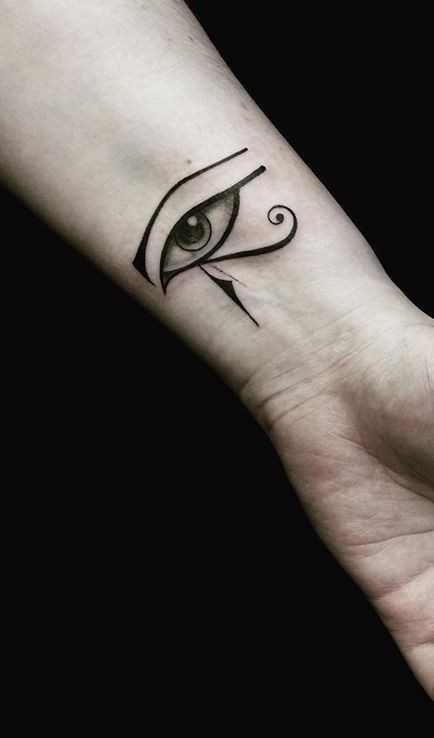 100 Trendy Eye of Horus Tattoos and Meanings - Tattoo Me Now Eye Of Ra Tattoo, Egyptian Eye Tattoos, Third Eye Tattoos, Horus Tattoo, Egyptian Tattoo Sleeve, The Eye Of Horus, Egypt Tattoo, Egyptian Tattoo, Mythology Tattoos