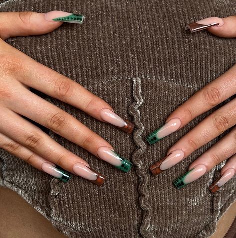 Crocodile French Tip Nails, Tip Nails, French Tip Nails, French Nails, Nail Tips, Nail Inspo, Nail Art, Nails, Art