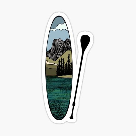 Mountain Lakes, Inflatable Paddle Board, Stand Up Paddle Board, Paddle Board, Mountain Lake, Small Magnets, Standup Paddle, Paddle Boarding, Custom Magnets