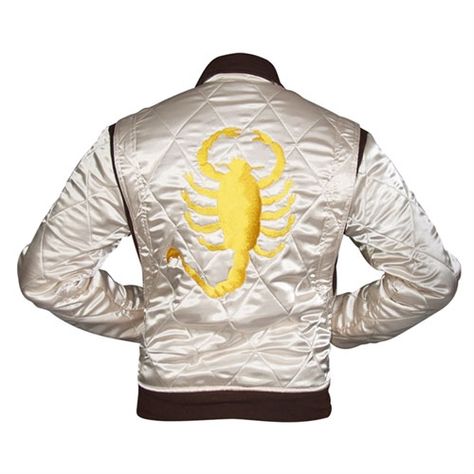 My newest Jacket. From the movie, Drive, with Ryan Gosling. Drive Movie Jacket, Ryan Gosling Drive Jacket, Drive Jacket, Ryan Gosling Drive, Racer Jacket, Men's Leather Jacket, Satin Jackets, Ryan Gosling, Satin Material