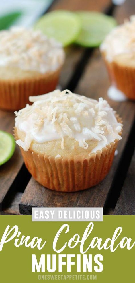 Pina Colada Muffins, Fluffy Vanilla Cupcake Recipe, Quick Muffins, Cake Easy Recipe, Cake Recipes For Beginners, Coconut Muffins, Easy Cupcake Recipes, Chocolate Cake Recipes, Fresh Coconut