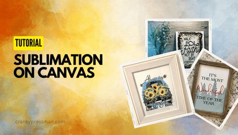 Sublimation On Canvas - How To Do It (2 Easy Methods) Sublimation On Canvas, Laminate Sheets, Butcher Paper, Synthetic Materials, Sublimation Paper, Cricut Projects, Dollar Stores, How To Use, Sublimation Printing