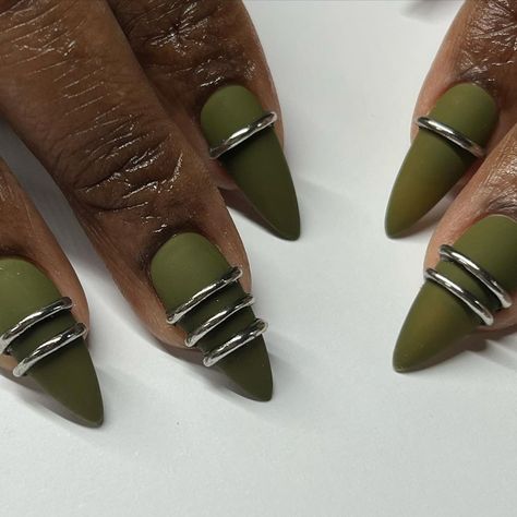 AVANT-GARDE GREEN @the_gelbottle_inc Artist @nailedbyliv___ | Instagram Yellow Nails, August 1, Gel Nails, Around The World, Nails, Green, On Instagram, Instagram, Avant Garde