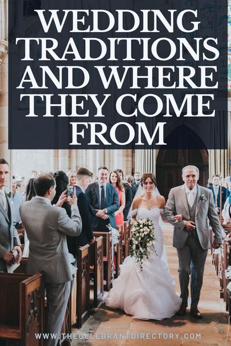 Some of the most popular wedding traditions and where they came from. From bridesmaids to groomsmen, here's a look at some of the more popular ones. The story behind the traditions, and what the meaning of them is. Do you know your wedding traditions? Wedding Traditions Explained, Mormon Wedding, Wedding Processional, Bridal Traditions, Throwing Confetti, British Wedding, Historic Wedding, Wedding Traditions, Wedding Rituals