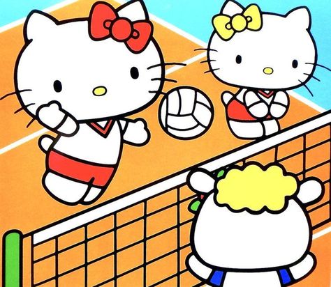 #zicxa #image #background #wallpaper Hello Kitty Volleyball, Hello Kitty Wallpapers, Kitty Cartoon, Hello Kitty Cartoon, Home Screen, Hd Images, Volleyball, Hello Kitty, Smartphone