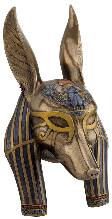 Anubis Mask, Egyptian Mask, Bronze Anniversary Gifts, Mask Wall, Wall Mask, Egyptian Mythology, Decorative Wall Plaques, Egyptian Goddess, Disney Descendants