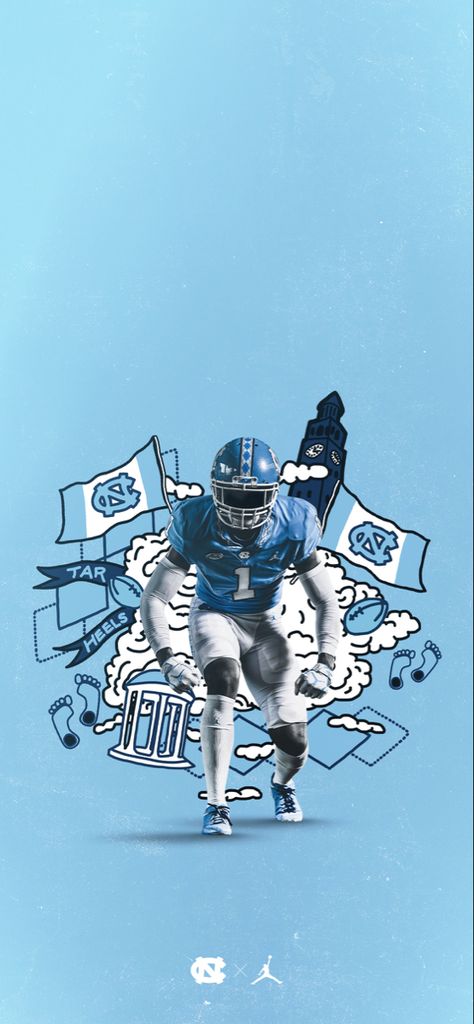 High Quality Nfl Wallpapers, Tar Heels Wallpaper, North Carolina Tar Heels Wallpaper, Heels Wallpaper, Football Wallpaper Iphone, Tar Heels Football, Nc Tarheels, Cold Pictures, Collage Football