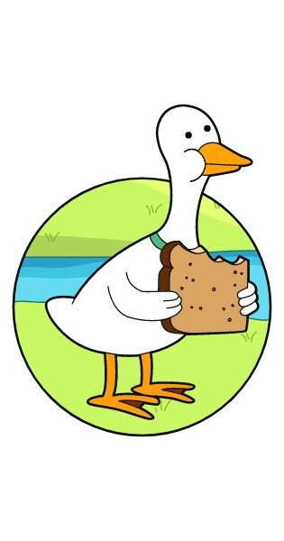 Finn and Jake decided to feed the duck with bread. What came out of this we displayed in this Adventure Time sticker.. #AdventureTime #cartoon #duck #Bread #Eating Duck Bread, Duck Stickers, Adventure Time Drawings, Duck Illustration, Duck Cartoon, Basic French Words, Duck Art, Popular Cartoons, Cartoon Stickers