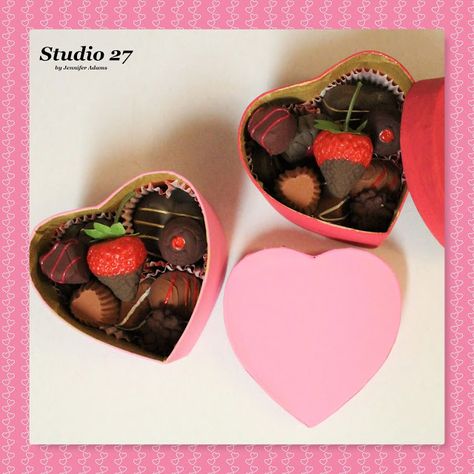 Food Props Diy, Crayola Air Dry Clay, Vintage Valentine Crafts, Candy Props, Valentine Card Box, Fake Food Props, Fake Bakes, Preschool Valentines, Anti Valentines Day