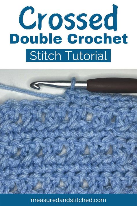 Unlock your inner crochet artist with our easy-to-follow, step-by-step crossed double crochet stitch tutorial! This essential skill will enhance your crochet projects and impress your friends. Don't miss your chance to learn this versatile crochet technique - find it on the blog! Cross Double Crochet Stitch, Crossed Double Crochet Stitch, Criss Cross Crochet Stitch, Double Crochet Stitch Tutorial, Hdc Crochet, Crochet Stitch Tutorial, Crochet Artist, Cross Stitch Tutorial, Stitch Tutorial