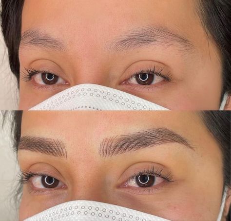 Eye Brow Tattoo Before And After, Tattoo Brows, Avrey Ovard, Phibrows Microblading, Micro Blading, Eyebrow Makeup Tutorial, Mom Tattoo Designs, Brow Tattoo, Eyelash Extensions Styles