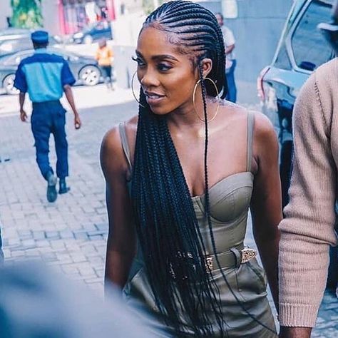 World Of Braiding’s Instagram profile post: “Tiwa savage rocking Fulani braids 😍💜. #naturalhairstyles #protectivestyles #fulanibraids #worldofbraiding #naturalhaircare #haircare…” Braids Tutorial, Braids Cornrows, Braided Hairstyles For Black Women Cornrows, Twisted Hair, African Hair Braiding Styles, Braided Cornrow Hairstyles, Cool Braids, Girls Hairstyles Braids, Cornrows Braids