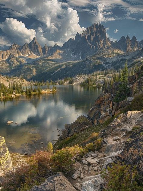 Sawtooth Mountains Idaho, Sawtooth Mountains, Mountain Landscape Photography, Beautiful Nature Wallpaper Hd, Mammoth Lakes, Landscape Background, Beautiful Nature Wallpaper, Mountain Landscape, Nature Wallpaper