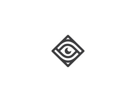 This is another example of an icon mark that can work with or without type. The medium width single line weight keeps the mark approachable and inviting. Eye Icon Logo, Eye Logo Design, River Logo, Logo Eye, Drone Logo, Eye Icon, Eye Shadow Application, Trendy Eyeshadow, Eye Logo