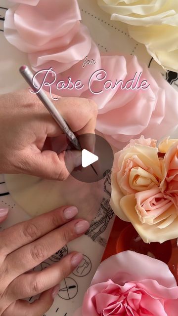 Candle Flower, Flower Candles, Candle Tutorial, Garden Rose, Rose Candle, Flower Candle, Different Textures, Beeswax Candles, In My Head