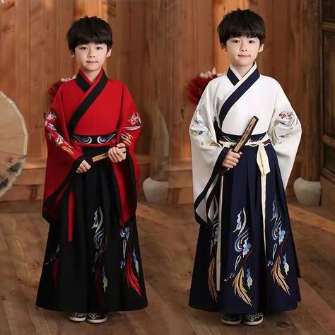 Chinese New Year Outfit Men, Chinese Traditional Dress Men, China Outfits Style, Chinese Outfits Traditional, Chinese Dress For Kids, Chinese Traditional Clothing Men, Traditional Dress For Boy, Traditional Dresses For Kids, Japan Costume