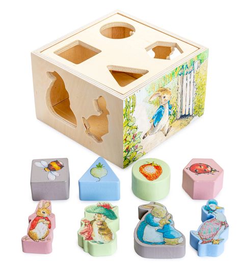 Peter Rabbit Easter Basket, Peter Rabbit Toys, Sorting & Stacking Toys, Tale Of Peter Rabbit, Peter Rabbit Nursery, Toddler Essentials, Rabbit Baby, Kids Gift Guide, Wooden Shapes