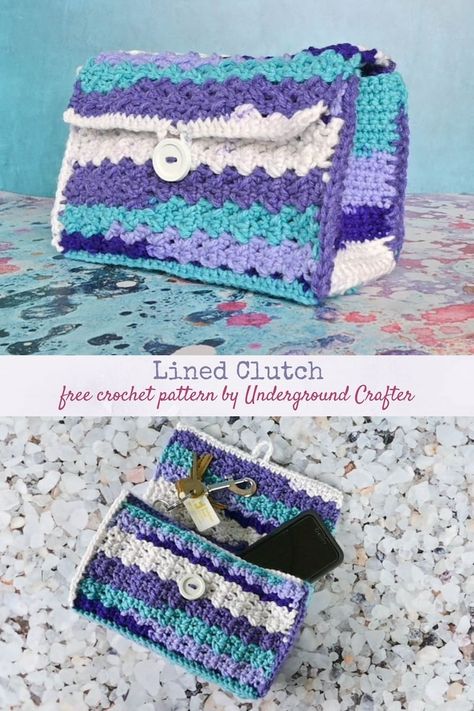 Crochet Makeup Bag Pattern Free Zipper Pouch, Makeup Bag Crochet Pattern, Crochet Clutch Bag Free Pattern, Crochet Makeup Bag Pattern Free, Makeup Bag Pattern Free, Crochet Makeup Bag Pattern, Crochet Makeup Bag, Mystery Crochet, Makeup Bag Pattern