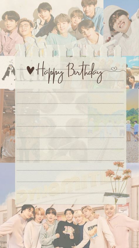 Birthday Asthetic Picture Collage, Cute Birthday Template For Best Friend, Cute Birthday Template Aesthetic, Birthday Template With Message, Template For Birthday Aesthetic, Birthday Wishes For Army Friend, Happy Birthday Background For Instagram, Happy Birthday Template Happy Birthday Template Instagram, Birthday Frames Design Aesthetic