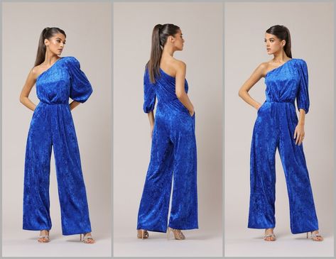 Jumpsuit Bridesmaid, Jumpsuit Prom, Jumpsuit One Shoulder, Bridesmaid Jumpsuit, Bridesmaids Jumpsuits, Velour Jumpsuit, Party Jumpsuit, Jumpsuit Wide Leg, Formal Jumpsuit