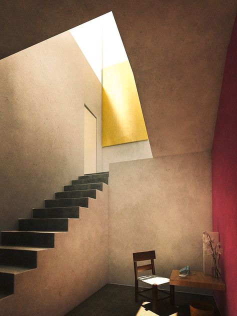 Doc Aesthetic, Luis Barragan House, 3d Architectural Visualization, Arch Interior, Bay House, Minimalist Architecture, Space Architecture, The Ceiling, Design Minimalista