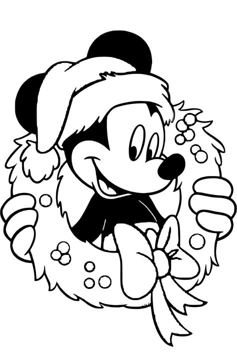 Nutcracker Christmas Drawing, Disney Svgs, Disney Christmas Drawing Easy, Christmas Outline Drawings, Mickey Mouse Christmas Drawing, Mickey Mouse Christmas Coloring Pages, Disney Christmas Coloring Pages, Mickey Christmas Coloring Pages, Disney Christmas Window Painting