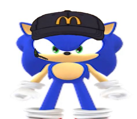 Sonic Funny Pfp, Funny Sonic Pictures, Sonic Mcdonalds, Sonic Meme, Sonic Pics, Sonic Sonic, Sonic Funny, Sonic 3, Blue Hedgehog