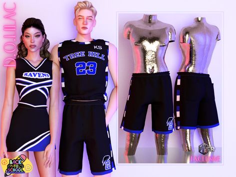 Custom thumbnail Found in TSR Category 'Formal' Sims 4 Cheer Uniform, Sims 4 Cc Basketball Jersey, Sims 4 Basketball Uniform, Sims 4 Basketball Cc, Sims 4 Sports Cc, Sims 4 Children, Leather Bustier, Cheer Uniform, Cheer Outfits