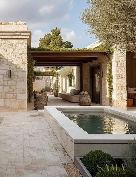 Minimal Modern Farmhouse, Modern Farmhouse Patio, Mediterranean Terrace, Spanish Revival Home, Contemporary Mediterranean, Minimalism Design, Farmhouse Patio, Mediterranean Architecture, Sea House