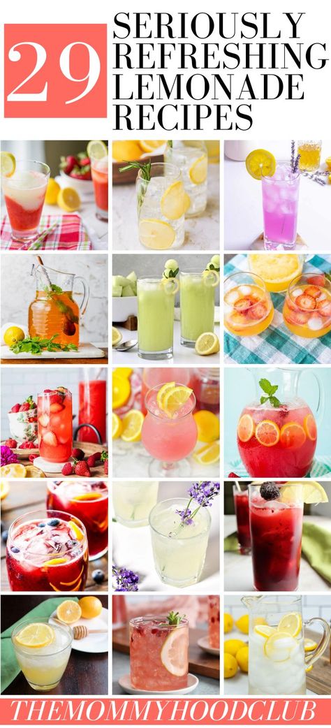 Best Homemade Lemonade Recipes To Make This Summer | 2024 Flavored Lemonade Recipes, Lemonaid Recipe, Iced Tea Lemonade Recipe, Best Homemade Lemonade, Good Lemonade Recipe, Mint Lemonade Recipe, Pink Lemonade Recipes, Frozen Strawberry Lemonade, Homemade Strawberry Lemonade