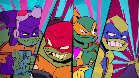 Rottmnt Mad Dogs, Rise Of The Tmnt Backgrounds, Rottmnt Wallpaper Phone, Rottmnt Aesthetic, Tmnt Brothers, Rottmnt Wallpaper, Rottmnt References, Rottmnt Leonardo, Teenage Mutant Ninja Turtles Funny