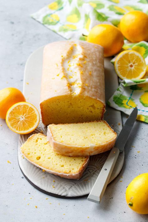 Meyer Lemon Olive Oil Loaf Cake Recipe Olive Oil Loaf Cake, Oil Cake Recipe, Olive Oil Cake Recipe, Lemon Olive Oil Cake, Lemon Loaf Cake, Lemon Pound Cake Recipe, Loaf Cake Recipes, Loaf Cakes, Ricotta Cake