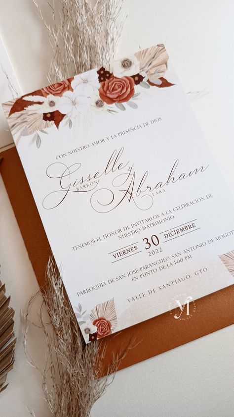 Terracota Invitation, Boda Color Terracota, Wedding Terracotta, 80th Birthday Party Decorations, Wedding Accesories, Paper Background Design, 80th Birthday Party, Fall Wedding Decorations, Wedding Decor Elegant