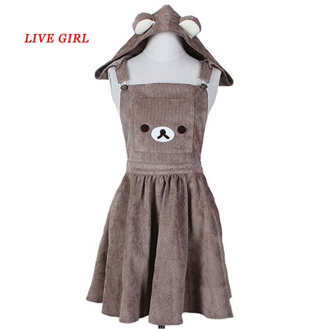 Smarter Shopping, Better Living! Aliexpress.com Cute Japanese Cartoon, Vampire Diaries Style, Charlotte Core, Embroidery Jumpsuit, Kawaii Rilakkuma, Overalls Skirt, Pink Doll Dress, Toys Room, Warm Dress