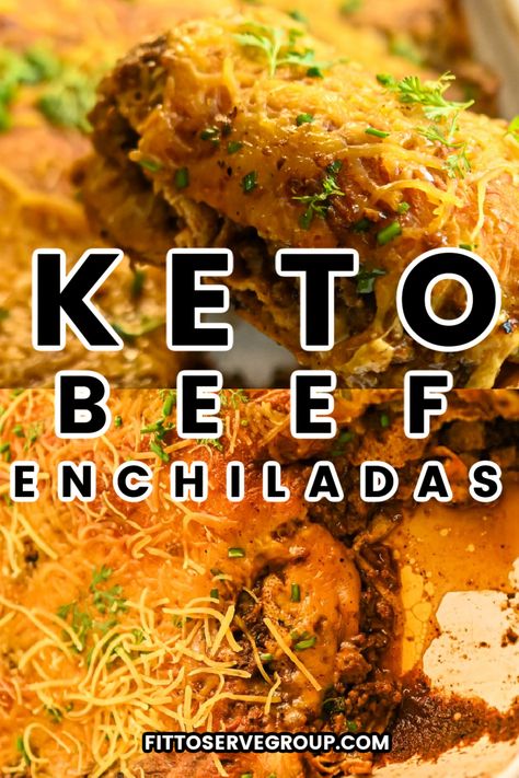 These keto beef enchiladas use ground beef, shredded cheese, homemade keto-friendly red enchilada sauce, and Crepini wraps. It's a low-carb beef enchilada recipe that uses Crepini egg thins instead of high-carb tortillas! Crepini egg thins enchiladas |low carb beef enchiladas| keto beef enchiladas Keto Beef Enchiladas, Keto Tortilla, Low Carb Enchiladas, Beef Enchilada Recipe, Ground Beef Enchiladas, Desayuno Keto, Keto Beef, Keto Tortillas, Diced Green Chilies