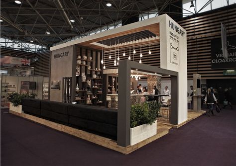 Hungarian National Stand at Sirha Lyon on Behance Stand Feria, Trade Show Booth, Trade Show Booth Design, Exhibition Stall, Kiosk Design, Stall Designs, Show Booth, Exhibition Stand Design, Exhibition Booth Design