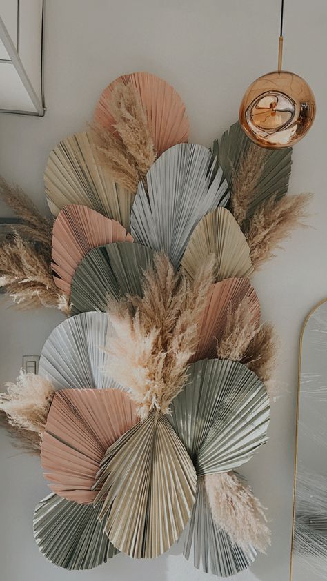 Palm Leaves Decoration, Glow In Dark Paint, Goddess Party, Simple Thanksgiving Table, Leaves Decoration, Boho Flowers, Diy Crafts Room Decor, Apartment Decor Inspiration, Iphone Wallpaper Girly