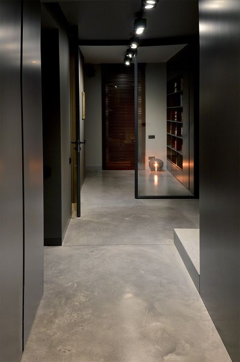 Beton Floor, Screed Floors, Wooden Facade, Concrete Architecture, Doors Interior Modern, Floor Tile Design, Scandinavian Style Interior, Minimalism Interior, Flooring Options