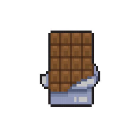 Pixel Art Chocolate, Pixel Art Templates, Chocolates, Chocolate Bar, Pixel Art, Vector Art, Art Style, Bar, Clip Art