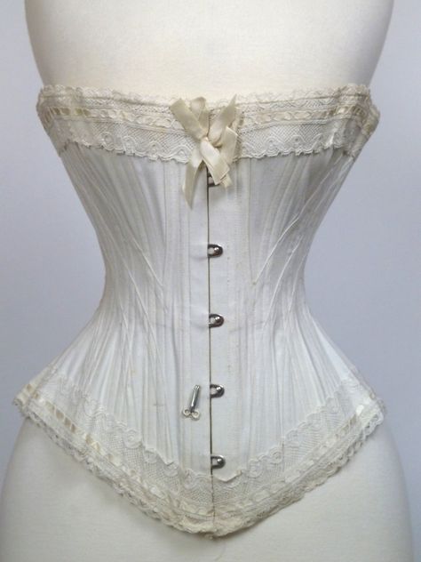 19th Century Corset 19th Century Corset, Antique Corset, Corset Etsy, Edwardian Corsets, 1900 Fashion, Wedding Corset, Victorian Corset, Bridal Corset, Corset Pattern