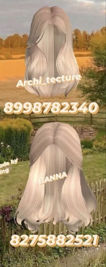 Brookhaven Code Hair Blonde, Cute Blonde Hair Codes Berry Ave, Blonde Hair Roblox Id Codes, Straight Hair Codes Berry Ave, Bloxburg Blonde Codes Hair, Hair Code For Bloxburg, Roblox Code Blonde Hair, Blocksburg Hair Codes, Hair Codes Roblox Blonde