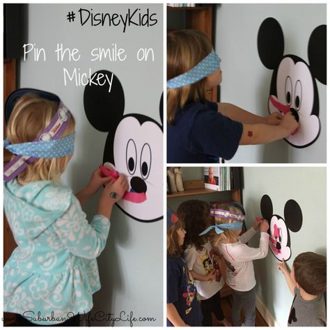 #DisneyKids Pin the smile on Mickey Kids Healthy, Kids Projects, Fun Activities To Do, Disney Party, Birthday Themes, Disney World Tips And Tricks, The Smile, Disney Diy, Disney Kids