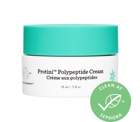 Check out this product at Sephora.com - Drunk Elephant Mini Protini™ Polypeptide Moisturizer - 0.50 oz / 15 mL Elephant Moisturizer, Drunk Elephant Moisturizer, Polypeptide Cream, Drunk Elephant Skincare, Drunk Elephant, Improve Skin, Sephora, Shampoo Bottle, Elephant