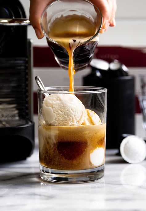 Ice Cream With Coffee, Vegan Vanilla Ice Cream, Affogato Coffee, Scoop Of Ice Cream, Espresso Beans, Summer Recipe, Roasted Coffee Beans, Coffee Ice Cream, Single Origin