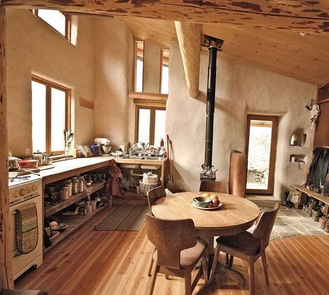 Cob House Interior, Cob Building, Straw Bale House, Earthship Home, Natural Homes, Adobe House, Cob House, Hobbit House, Earth Homes