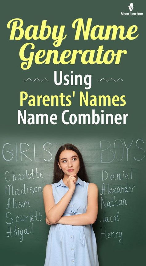 This is a unique baby name generator that combines the letters of the parents’ names to form the baby’s name. Isn’t it fun to blend both the mother’s and father’s names to make a new name? Our name generator combines as many letters as possible from both the names together to come up with a unique name for your little one. Sibling Names That Go Together, Unique Baby Names For Boys, Name Combinations, Top Baby Boy Names, Name Maker, Father And Girl, Baby Name Generator, S Names