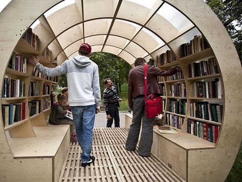 Module Architecture, Food Stall Design, Street Library, Chair Design Wooden, Public Space Design, Library Architecture, Kiosk Design, Book Instagram, Book Cafe